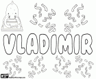 Vladimir, male name of Slavic origin used in several languages as in Czech, Slovak, Croatian and Slovenian. Also is the transcription from Cyrillic of the name in Russian, Serbian, Bulgarian and Macedonian