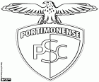 Shield of the Portimonense Sporting Clube, sports club with headquarters in Portimão, touristic city with coast to the Atlantic ocean in the South of Portugal, in the Faro District, in the Algarve region