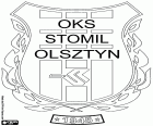 Emblem of OKS Stomil Olsztyn, Olsztyński Klub Sportowy Stomil Olsztyn, sports club with headquarters in Olsztyn, city in the northeast of Poland and capital of the Warmian-Masurian Voivodeship. Olsztyn is known for its lakes and forests