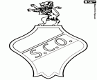 Logo of Sporting Clube Olhanense, football club with headquarters in Olhão, port city dedicated to fishing in the Faro District, in the Algarve in the southern Portugal