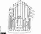 The original World Series trophy of the Major League Baseball, the Commissioner's Trophy. The first trophy was awarded in the 1967 Championship, previously there was no official trophy for the winner. The trophy has 30 flags, one for each MLB team