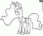 Princess Luna, the princess of the moon is the younger sister of Princess Celestia, a winged unicorn pony. My Little Pony