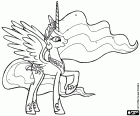 The Princess Celestia is the princess of the sun, the ruler of the magic kingdom of Equestria, My Little Pony