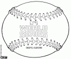 A commemorative baseball ball of MLB World Series. The competition has began in 1903. Until the year 2016, New York Yankees have 27 titles in 40 finals and Saint Louis Cardinals have 11 titles in 19 finals. The last winner team was Chicago Cubs breaking the curse of the goat Billy at the final series of 1945, the third title since 1907 and 1908. The 2016's final was the first disputed after the damn final in 1945
