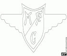 Shield of Moreirense Futebol Clube, football club with headquarters in Moreira de Cónegos, municipality of the north of Portugal, in the Braga District
