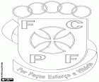 Badge of Futebol Clube Paços of Ferreira, football club with headquarters in Paços of Ferreira, city of Porto District in the North Region of Portugal
