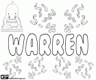 Warren, name of English origin for boy, derived from the same English surname , Warren