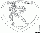 Logo of Panetolikos FC, Panaetolikos Gymnastikos Philekpaideutikos Syllogos, football club with headquarters in Agrinio, the largest city of Aetolia-Acarnania, in the Western Greece region