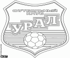 Logo of FK Ural, football club based in Yekaterinburg, Asian city of Central Russia and capital of the Ural Federal District and the Sverdlovsk Oblast