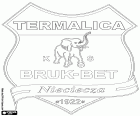 Emblem of Bruk-Bet Termalica Nieciecza Klub Sportowy, football club based in Nieciecza, village in the southeast of Poland in the Lesser Poland Voivodeship, located about 60 km east of Kraków