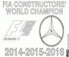 Mercedes F1 Team is the Three-time FIA Constructors' World Champion 2014, 2015 and 2016, three consecutive titles for the Mercedes team. In the Pilots Championship 2016 following the fight up to the last Grand Prix of Abu Dhabi for the first position between Nico Rosberg and Lewis Hamilton, the two Mercedes drivers