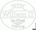 Logo of Willem II, football club based in Tilburg, city of the South of the Netherlands, in the province of North Brabant. The King William II was a great benefactor of the city of Tilburg and the soccer club name is in his honor