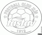 Emblem of FC Fastav Zlín, football club based in Zlín, city on the banks of the Dřevnice River and the capital of the Zlín region, in the east of the Czech Republic