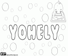 Yohely, female name used in Latin American countries, name of unknown origin