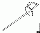 The smallsword or rapier is a weapon very elegant and light, the favorite weapon of the musketeers and a deadly weapon in the duels