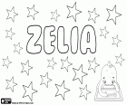 Zelia, name for girl in Portuguese, in Italian, in French and in English. Zelia, female name with various origins, variant of Celia and Zelie, diminutive form of Azelia and Solene