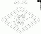 Logo of FC Spartak Moscow, Futbolʹnyĭ Klub Spartak Moskva, football club with headquarters in Moscow, the Russian capital. This club was known as the people's team and was part of an important sports club in the Soviet time