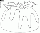 The Christmas pudding is a traditional dessert in the Anglo-Saxon countries. The decoration of the Christmas pudding is done with a holly sprig