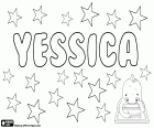 Yessica is one of the variants of Jessica, female name of Hebrew origin
