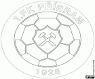 Emblem of 1. Fotbalový Klub Příbram, football club with headquarters in Příbram, city located to about 60 km to the southwest of Prague, in the Central Bohemian Region of the Czech Republic