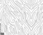 Drawing with a pattern similar to the zebra skin to color and customize