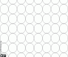 A continuous pattern formed by tangent circles
