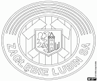 Badge of Zagłębie Lubin Sportowa SA, football club based in Lubin, city in the Lower Silesian Voivodeship, in south-western Poland
