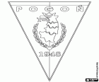 Logo of MKS Pogoń Szczecin, Morski Klub Sportowy Pogoń Szczecin, football club with headquarters in Szczecin, port city on the Baltic Sea, located near the border with Germany, in North-Western Poland. Szczecin is the capital of the West Pomeranian Voivodeship