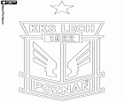 Emblem of KKS Lech Poznań, Kolejowy Klub Sportowy Lech Poznań SA, football club based in Poznan, city on the banks of Varta river in West-Central Poland and the capital of Greater Poland Voivodeship. Poznan is one of the oldest cities in the country