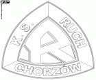 Logo of Ruch Chorzów SA, football club with headquarters in Chorzów, city located in the Silesian Voivodeship, in the south of Poland. Chorzów is part of the Metropolitan Area of Silesia along with Katowice and other municipalities