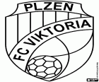 Badge of FC Viktoria Plzeň, football club with headquarters in Pilsen, city in the region historical of Bohemia, in the west of the Czech Republic. This czech city located about 90 km to the west of Prague and is famous around the world by the beer