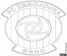 Shield of FC Zbrojovka Brno, football club with headquarters in Brno, the second largest city of the country, in the historical region of Moravia, in the southeast of the Czech Republic