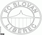 Shield of FC Slovan Liberec, football club with headquarters in Liberec, city close to the borders with Germany and Poland, in the north of the Czech Republic