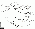 A set of stars as ornament for the Christmas celebrations