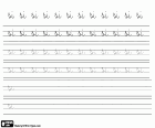 Educational sheet with exercises to learn how to write the syllable SI