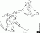 The two team sports that are part of the Olympic Winter Games are curling and ice hockey