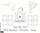 New England Patriots versus Atlanta Falcons, the 2017 Super Bowl at the NRG Stadium in Houston, Texas, on Sunday 5th of February 2017