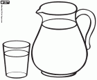 Milk is the basis for the elaboration of all dairy products. A pitcher and a glass filled with milk