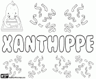 Xanthippe, Greek name for girl, another variant of the same name is Xanthippi. Xanthippe was the wife of Socrates, the famous Greek philosopher