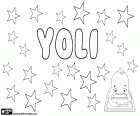 Yoli, name for girl, diminutive of Yolanda in Spanish