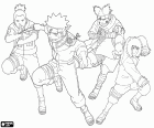 Naruto along with other characters from famous anime manga
