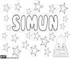 Simun, male name which corresponds to Simon in different languages: Šimun in Croatian and Símun in Faroese