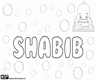 Shabib, Muslim name with Arabic origin for boy, variant of Shabeeb