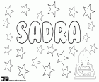Sadra, Persian name for boy in farsi and iranian. Sadra, feminine name in kabyle language, the Berber language spoken in the North of Algeria