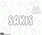 Sakis, Greek name for boy, derived from the diminutive of the Greek name Anastasios or Anasthasios