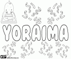 Yoraima, female name used in Latin American countries