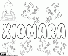 Xiomara, female name with an uncertain origin, used in Latin American countries