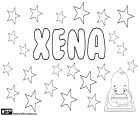 Xena, name for girl, variant of Xenia, Zenia