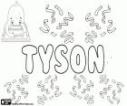 Tyson, English name for boy that comes from the same English surname with various possible origins, Tyson, variant of Tayson and Dyson