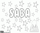 Saba, male name popular in Georgia, variant of Sava, name of Slavic origin. Saba, variant of Sabas and Sabbas, name of Greek origin that comes from the Hebrew. Saba, female name of Arabic origin. Saba, variant of Sabina, name for girl